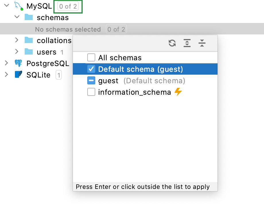 Show and hide schemas Show and hide schemas