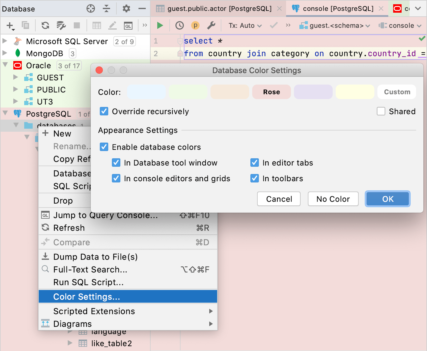 Text data viewer uses the color of the data source Text data viewer uses the color of the data source