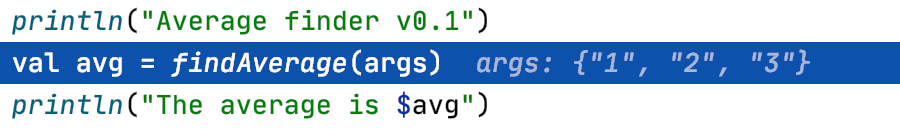 Inline debugging shows variable values right at the line where the respective variables are used Inline debugging shows variable values right at the line where the respective variables are used