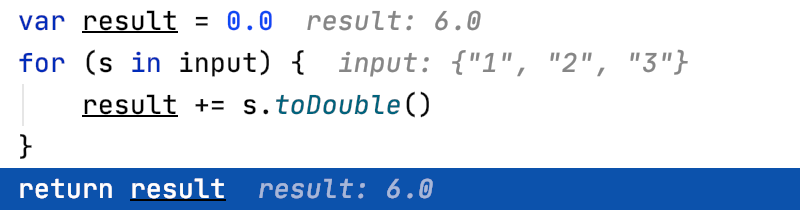 The value of result is returned as is, without dividing it by the number of arguments. The value of result is returned as is, without dividing it by the number of arguments.