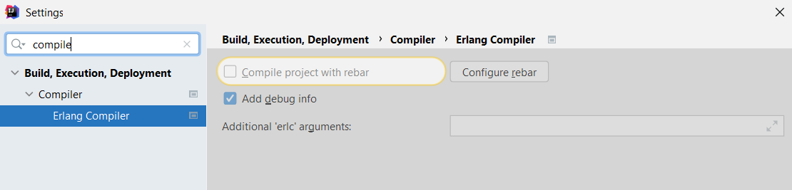 Compile project with Rebar Compile project with Rebar