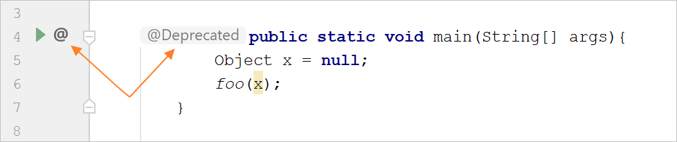 External annotations in the editor External annotations in the editor