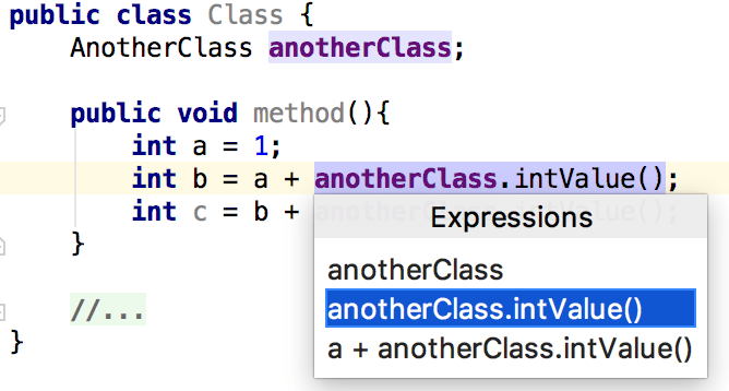Select an expression Select an expression
