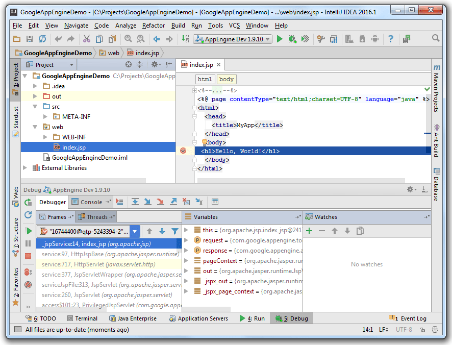 Gae debug app Gae debug app