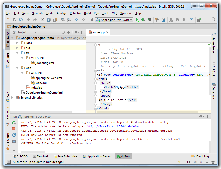 Gae run app Gae run app