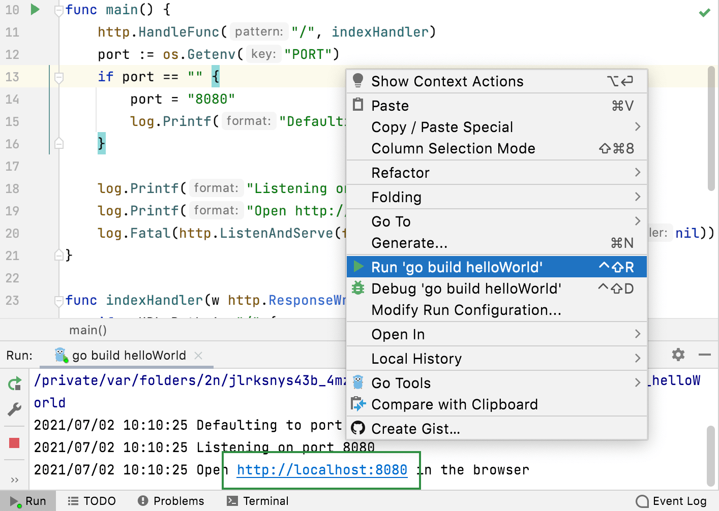 Run the Google App engine application Run the Google App engine application