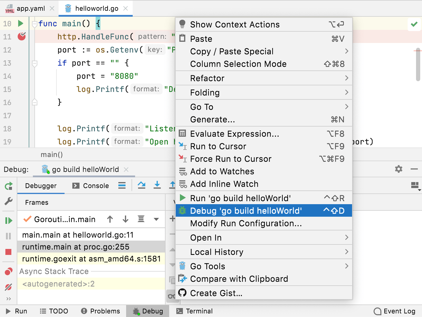 Debug App Engine applications Debug App Engine applications