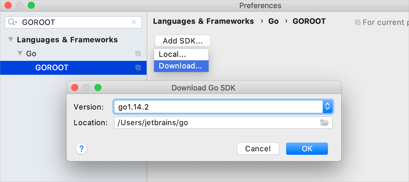 Download the Go SDK Download the Go SDK