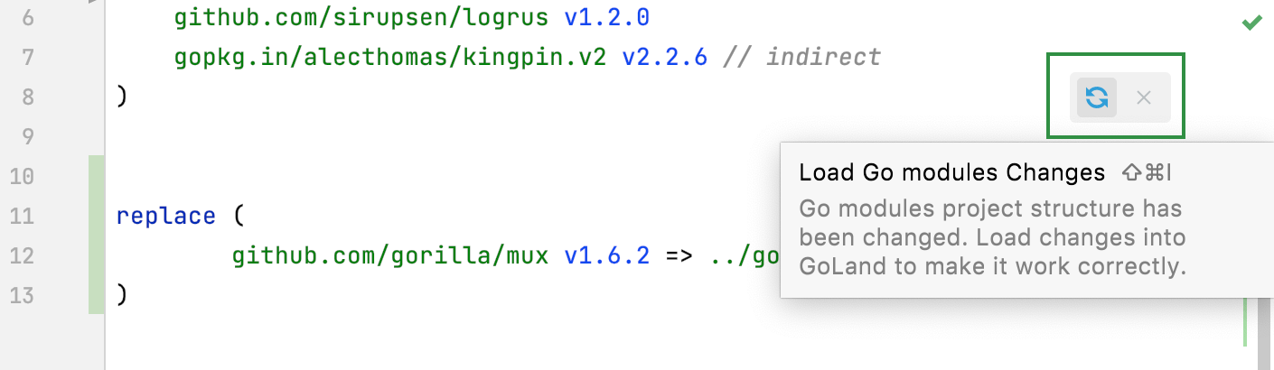 Load Go modules Changes icon Load Go modules Changes icon