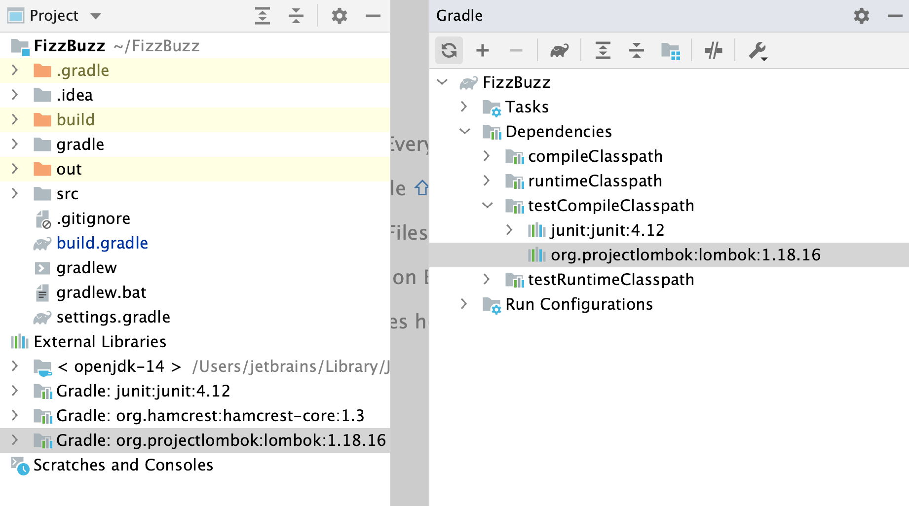 Gradle tool window and Project tool window Gradle tool window and Project tool window