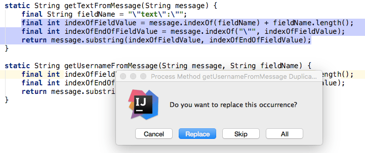 Now this code is a duplicate of the updated method Now this code is a duplicate of the updated method