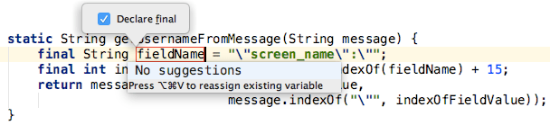 Give the variable a name Give the variable a name