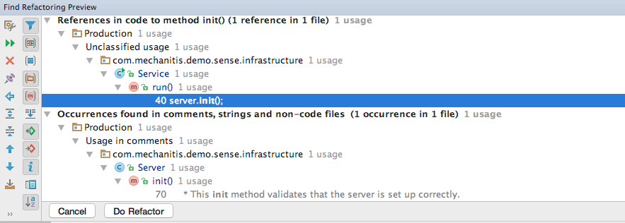 Preview the rename Preview the rename
