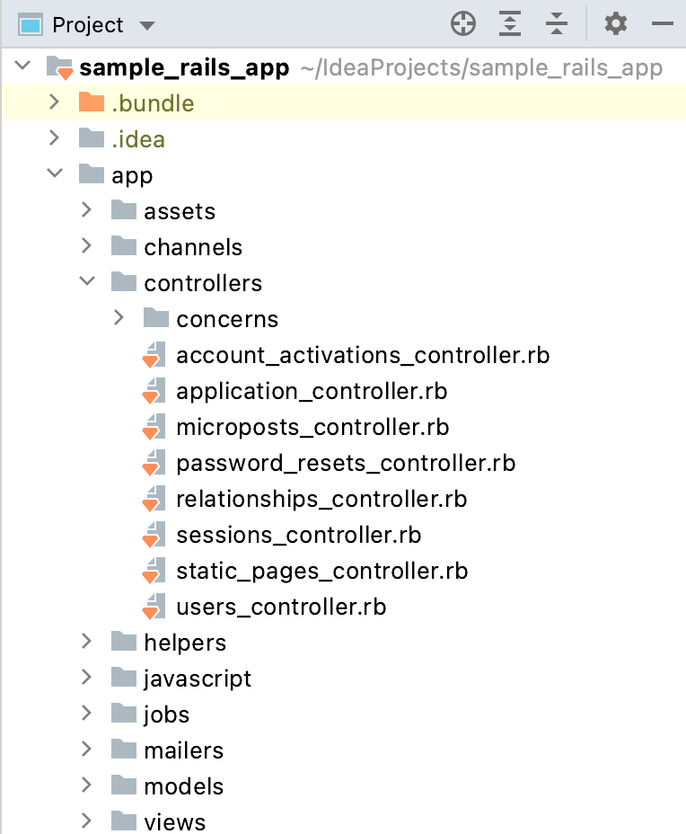 Project view Project view