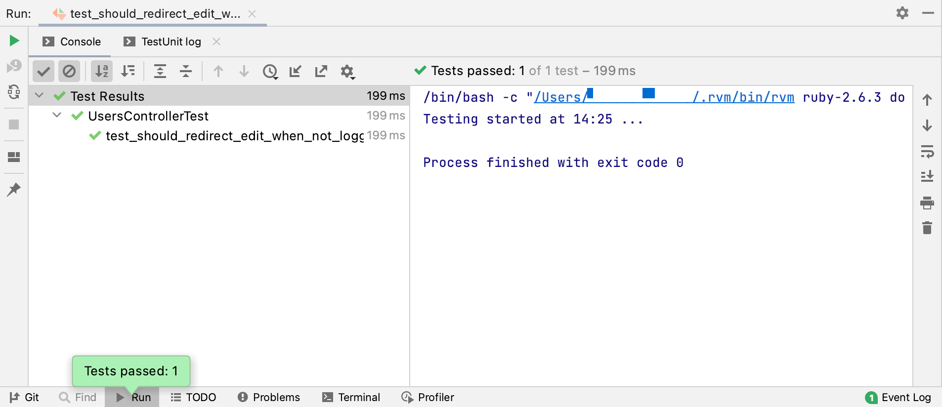 Test result Test result