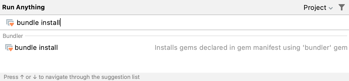 Run Anything / bundle install Run Anything / bundle install