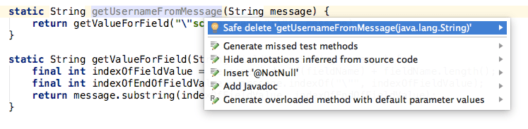 Delete unused method Delete unused method