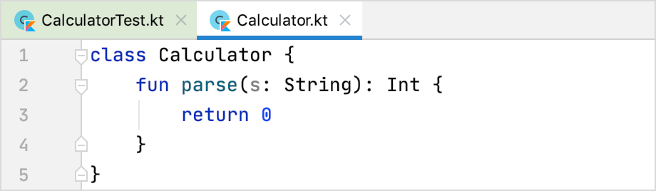 Implementing the function in the tested class Implementing the function in the tested class