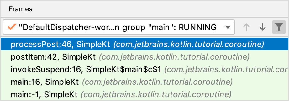 Kotlin debug coroutines frames f Kotlin debug coroutines frames f