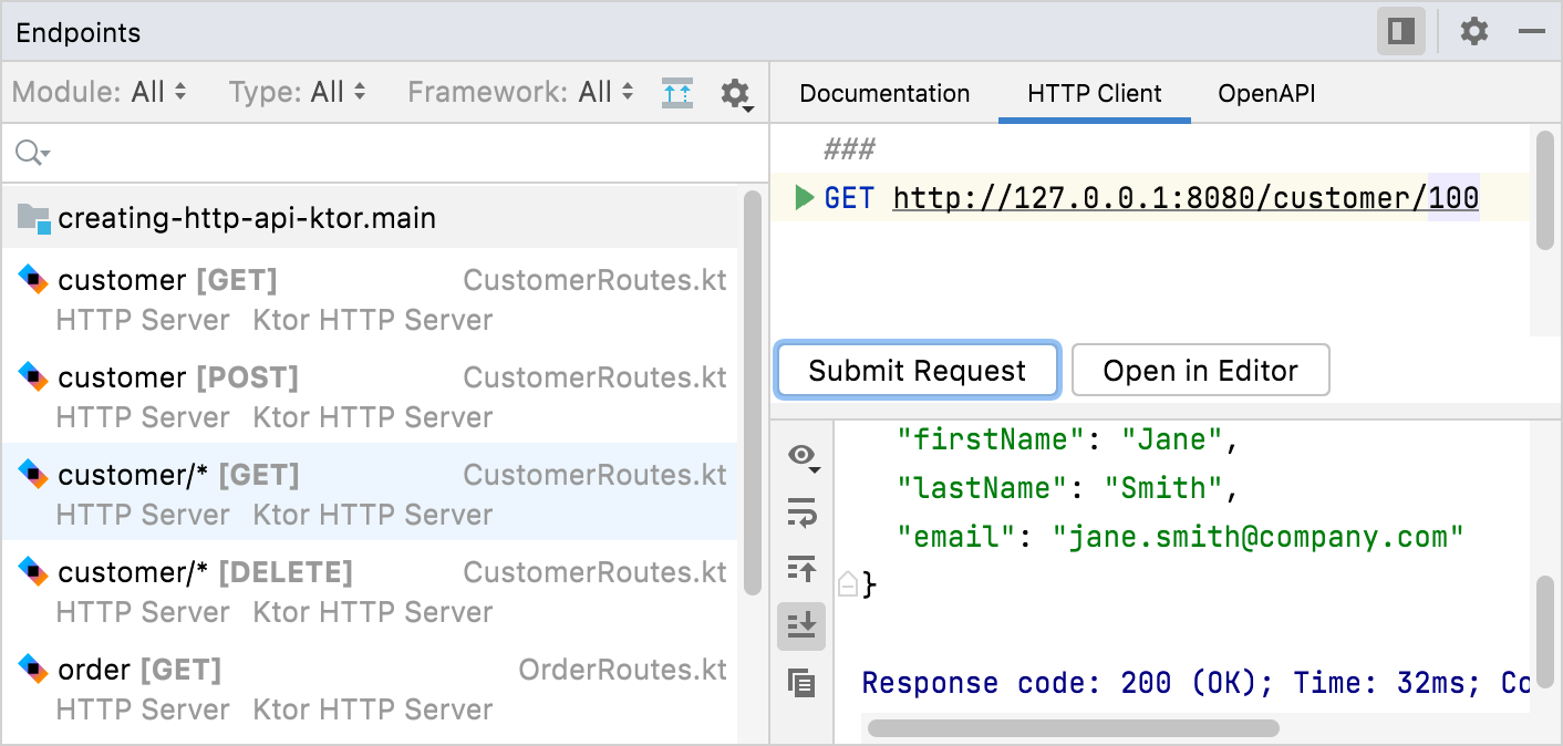 Ktor endpoints HTTP client Ktor endpoints HTTP client
