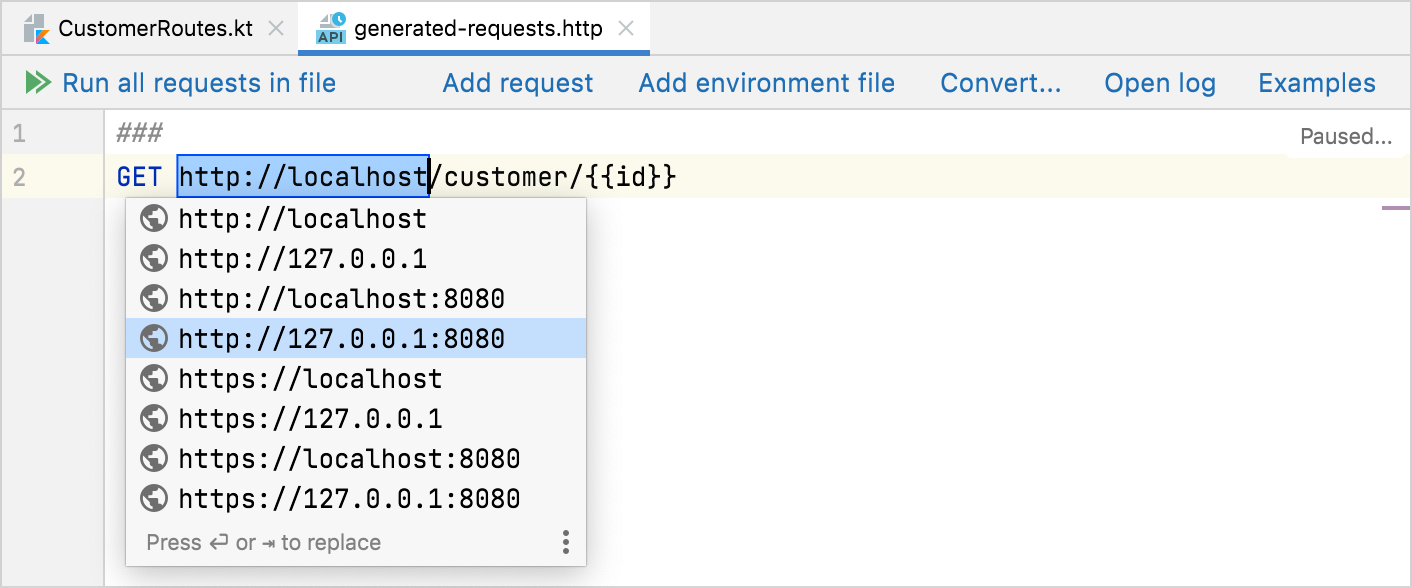 Adjust request parameters Adjust request parameters