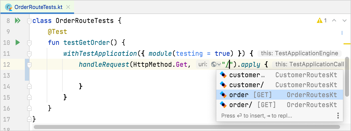 Complete route name Complete route name