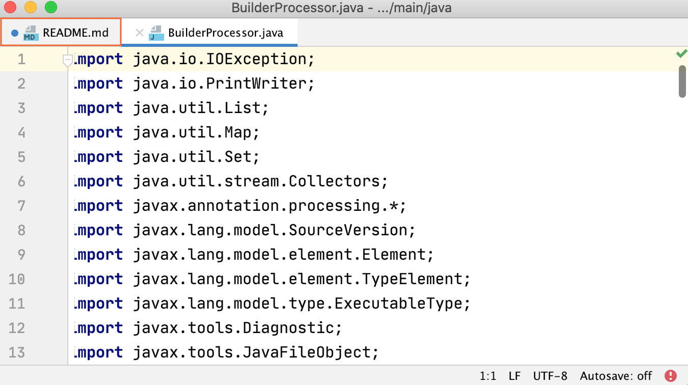 LightEdit mode: changed file LightEdit mode: changed file