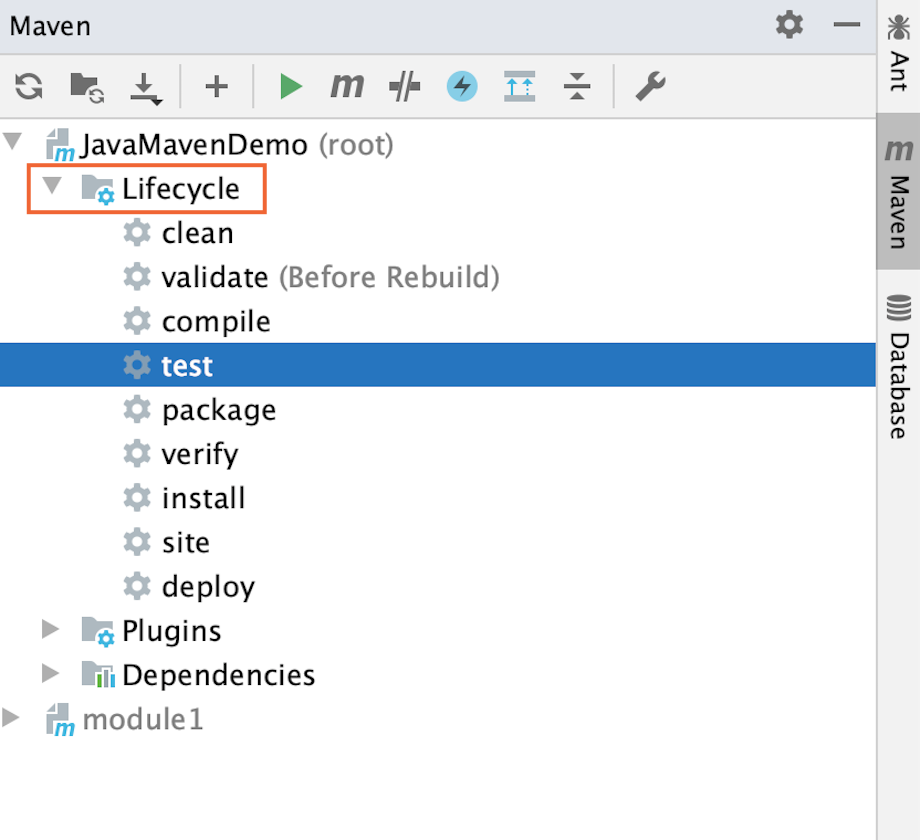 the Maven tool window the Maven tool window