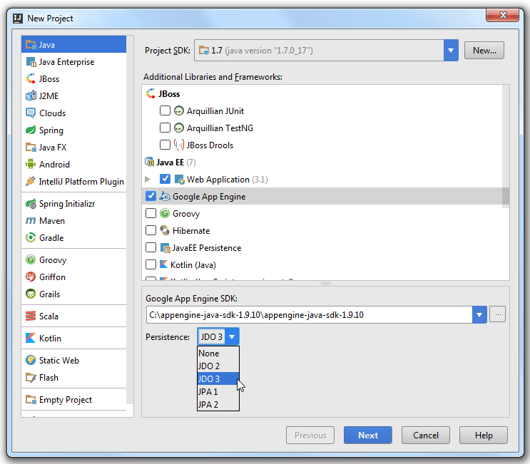 New project gae New project gae