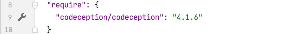 Gutter icon for codeception settings in composer.json Gutter icon for codeception settings in composer.json