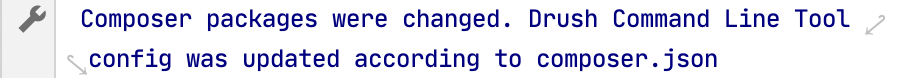 Drush auto-configuration message in Composer Log Drush auto-configuration message in Composer Log
