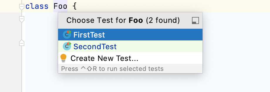 Navigate to test from test subject Navigate to test from test subject