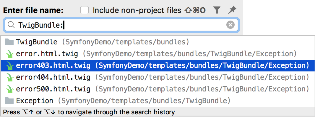 Navigate to Symfony template bundle Navigate to Symfony template bundle