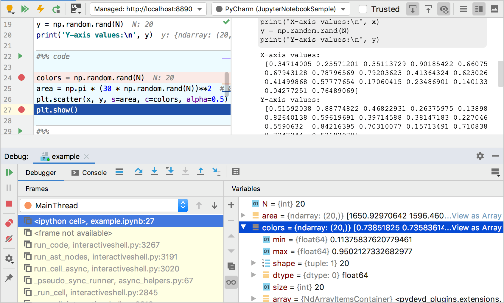 Stepping over in the Jupyter Notebook Debugger Stepping over in the Jupyter Notebook Debugger