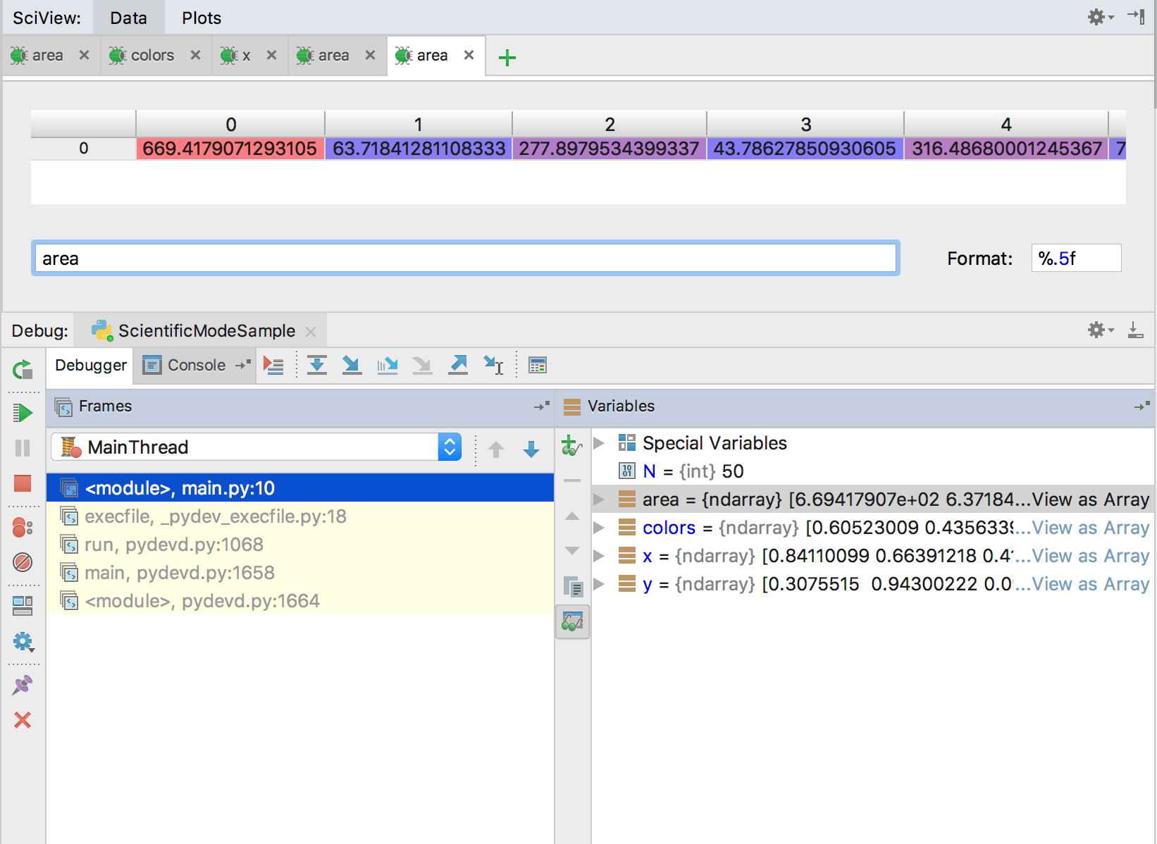 View as array View as array