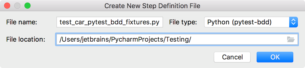 step definitions generation step definitions generation