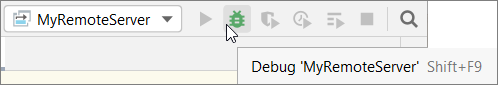 Running a debug configuration Running a debug configuration