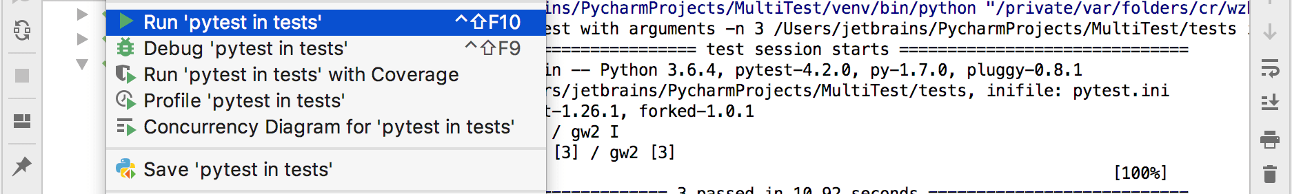 Run all tests in a directory Run all tests in a directory