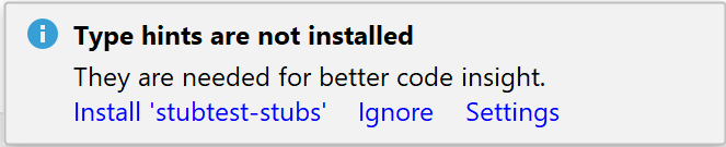The stub package inspection The stub package inspection