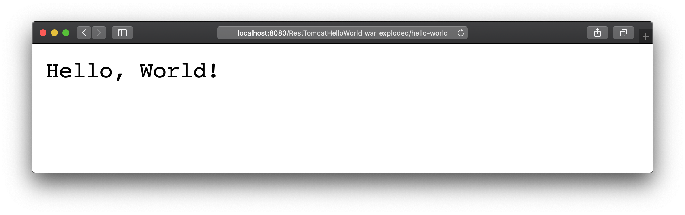 Deployed application output in the web browser Deployed application output in the web browser