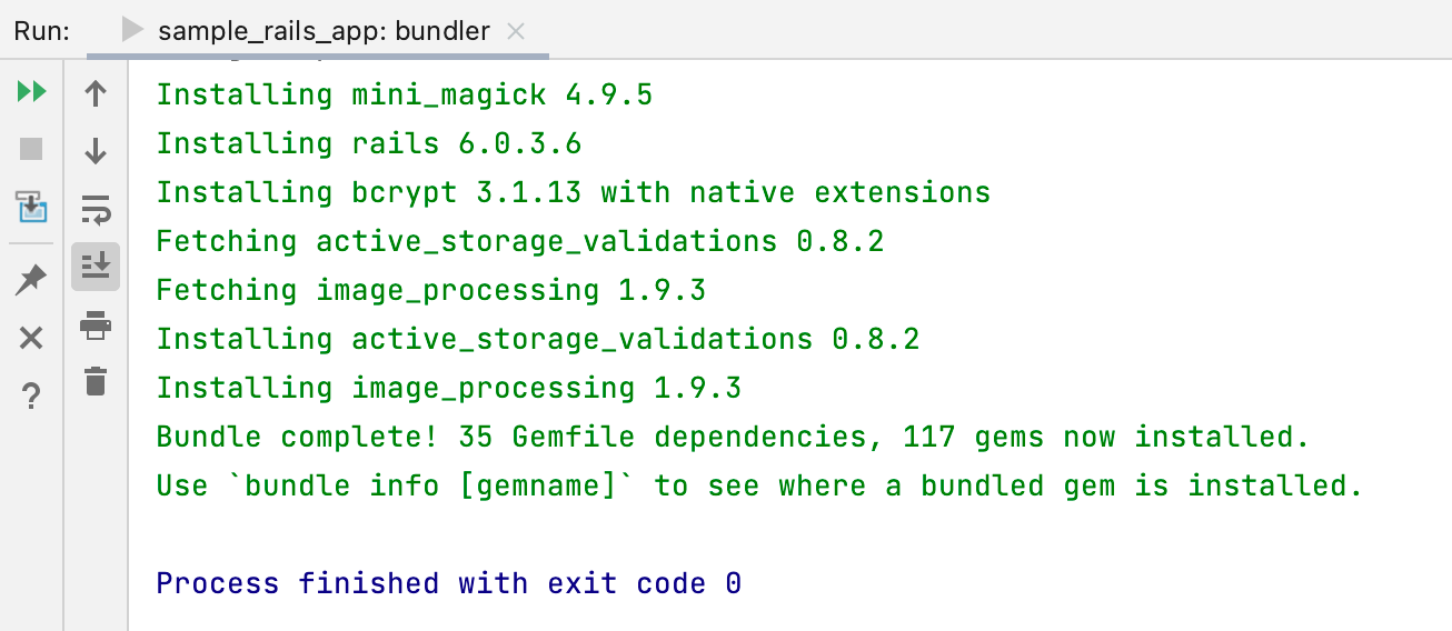 Bundler output Bundler output
