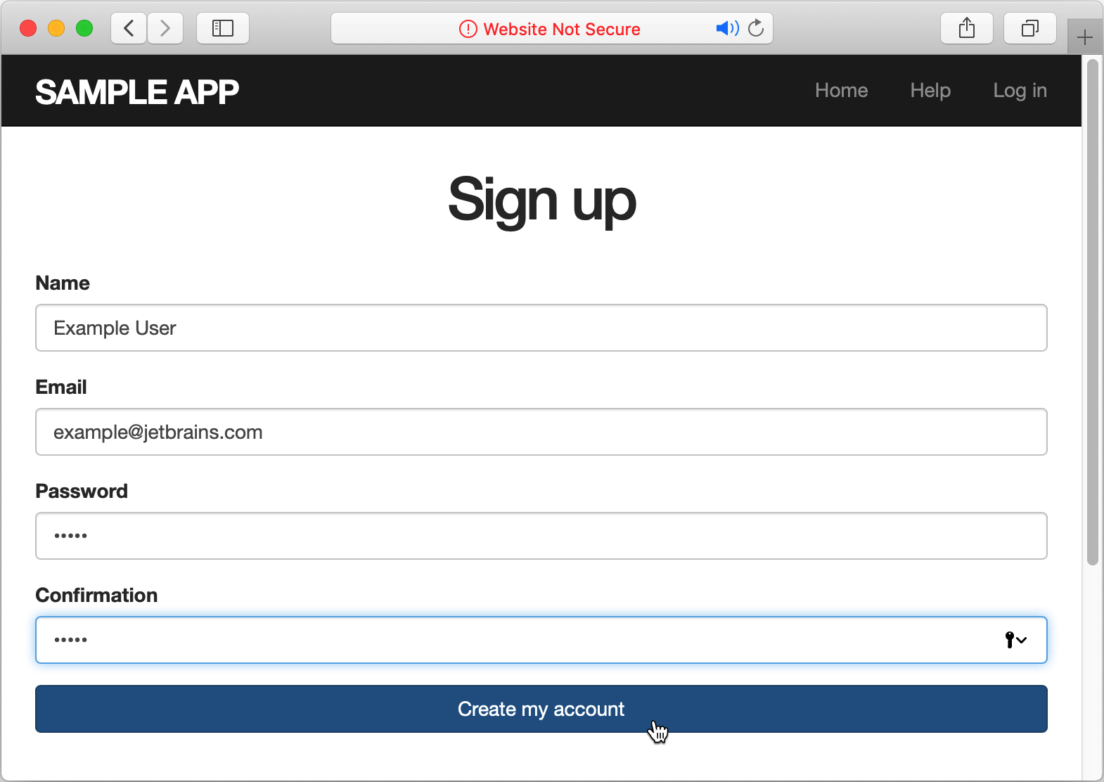 User credentials User credentials