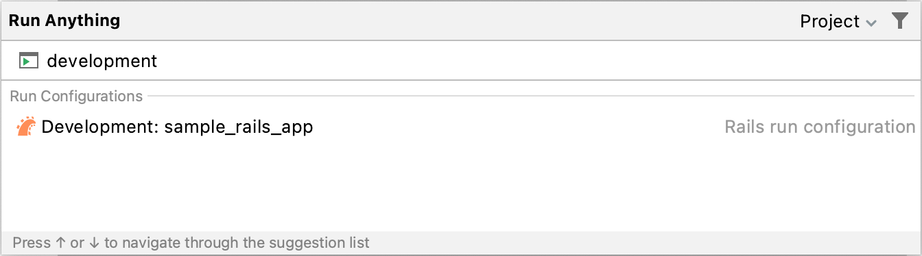 Run Anything / run configuration Run Anything / run configuration