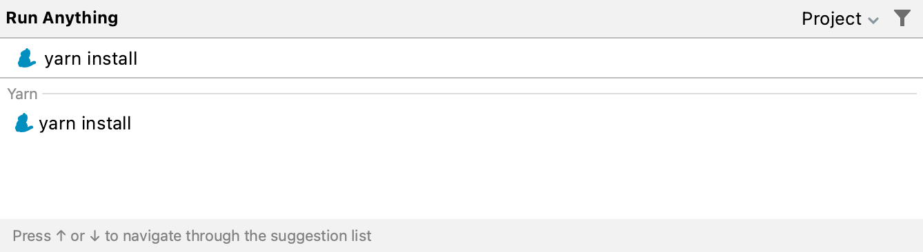 yarn install yarn install