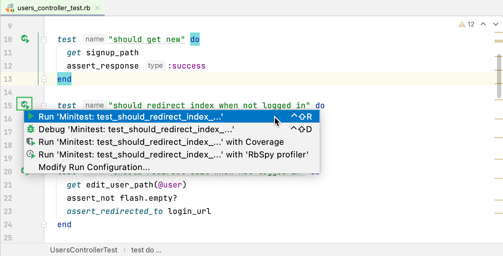 Run a specific test Run a specific test