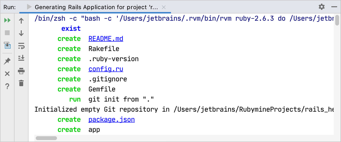 Generating Rails Application for a project Generating Rails Application for a project