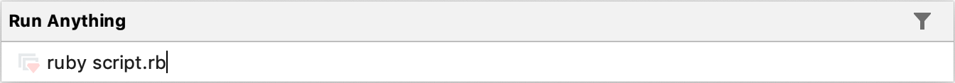 Run ruby script Run ruby script