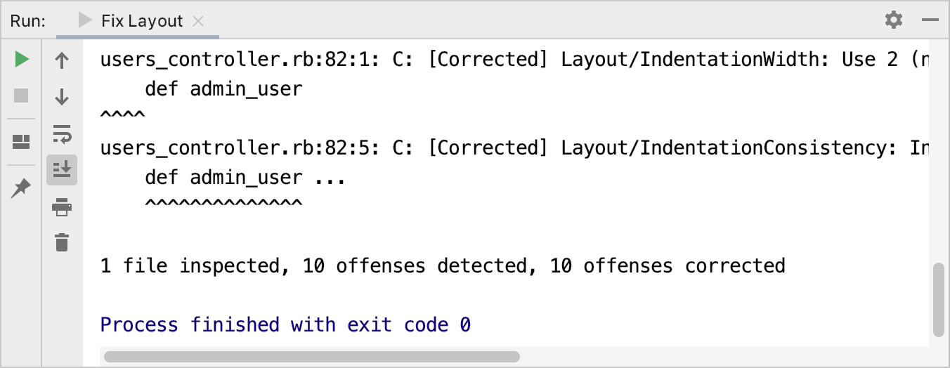 Custom action output Custom action output