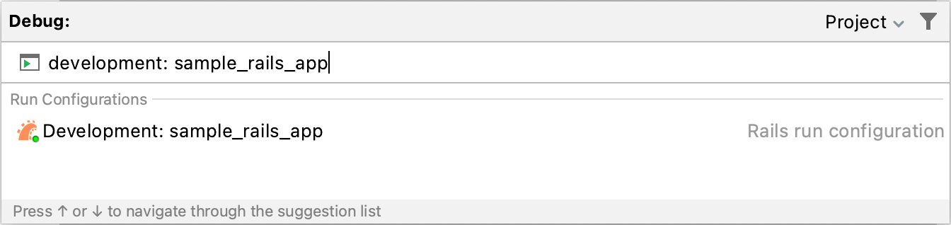 Start debugging Start debugging