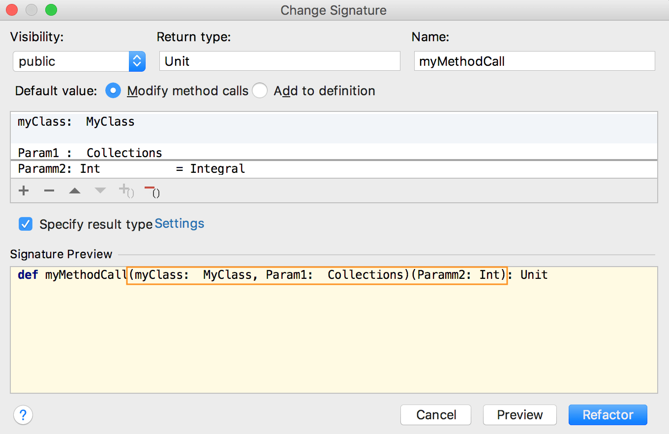 Add parameter clause Add parameter clause